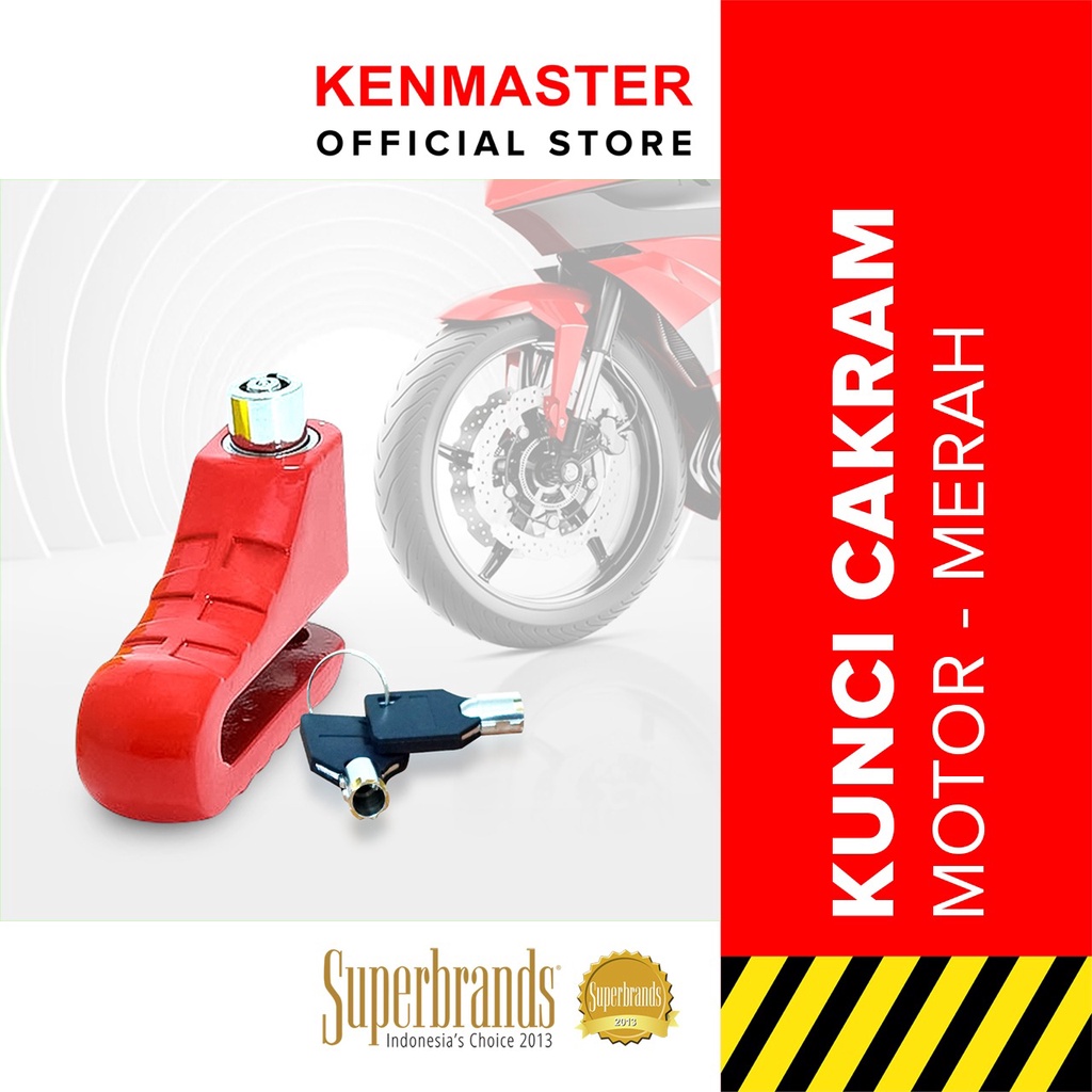Jual Kenmaster Kunci Sepeda Motor Cakram Red - KNCS027 | Shopee Indonesia