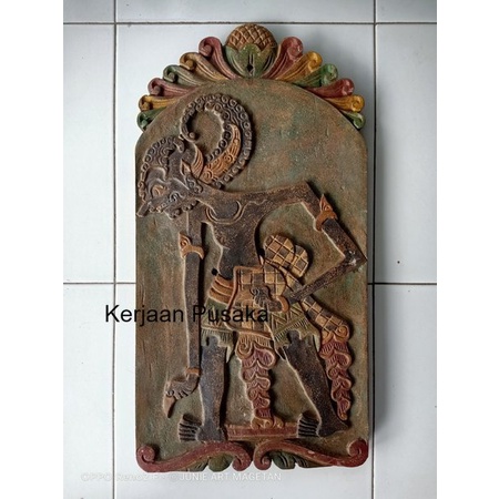 Jual Blawong Keris Kuno Atau Tempat Keris Tempat Pajang Pusaka Kuno Ukir Wayang Bima Bimo Kayu