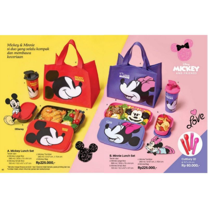 Jual Tupperware Mickey dan Minnie Mouse Tumbler / tempat minumnya aja ...