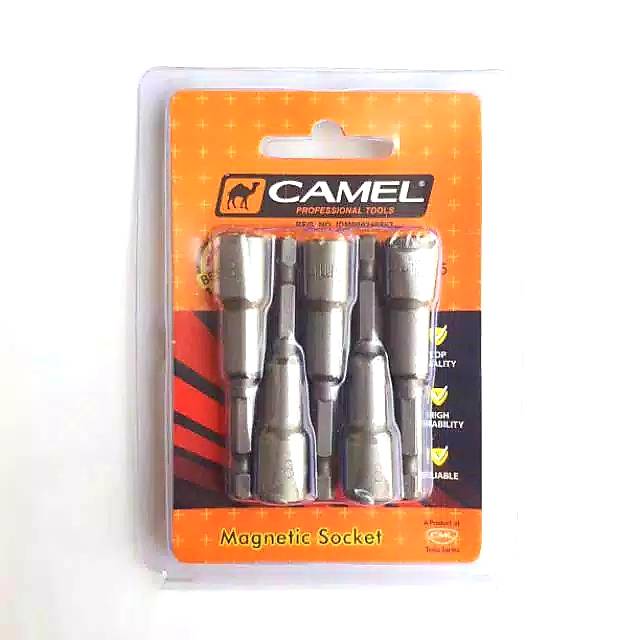 Jual Mata Bor Socket Baut Baja Ringan Roofing Magnet Nut - CAMEL 8MM X ...
