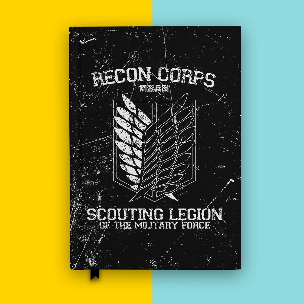 Jual Notebook Grunge Anime SNK Attack On Titan Buku Tulis Hardcover ...