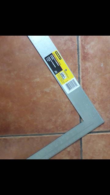 Jual Penggaris Siku besar Steel Rafter - Roofing Square Metric 45-530 ...