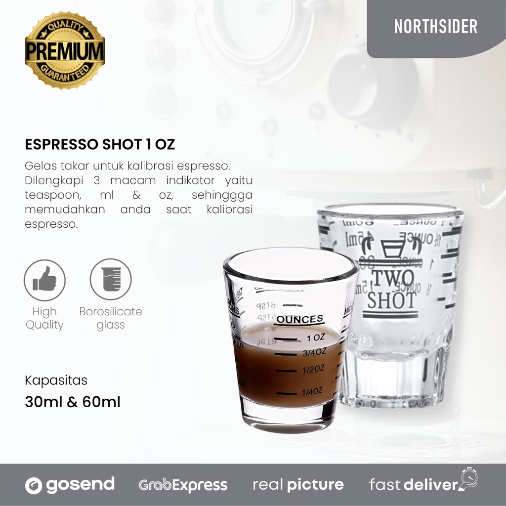 Jual Espresso Shot Glass Gelas Ukur Kopi Sloki One Shot Shopee Indonesia 9979