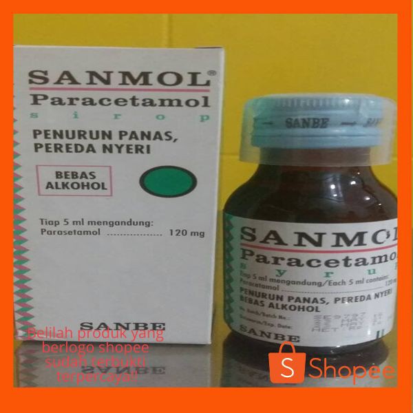 Jual Sanmol Syrup Paracetamol Penurun Panas Demam Shopee Indonesia