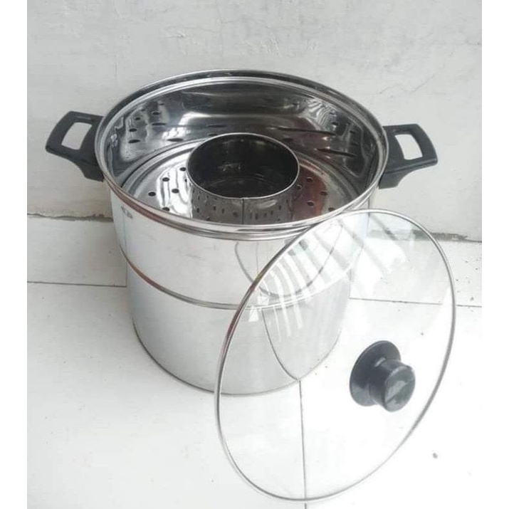 Jual Dandang Pentol Dandang Bakso Uk 28cm Stainles Steel Shopee