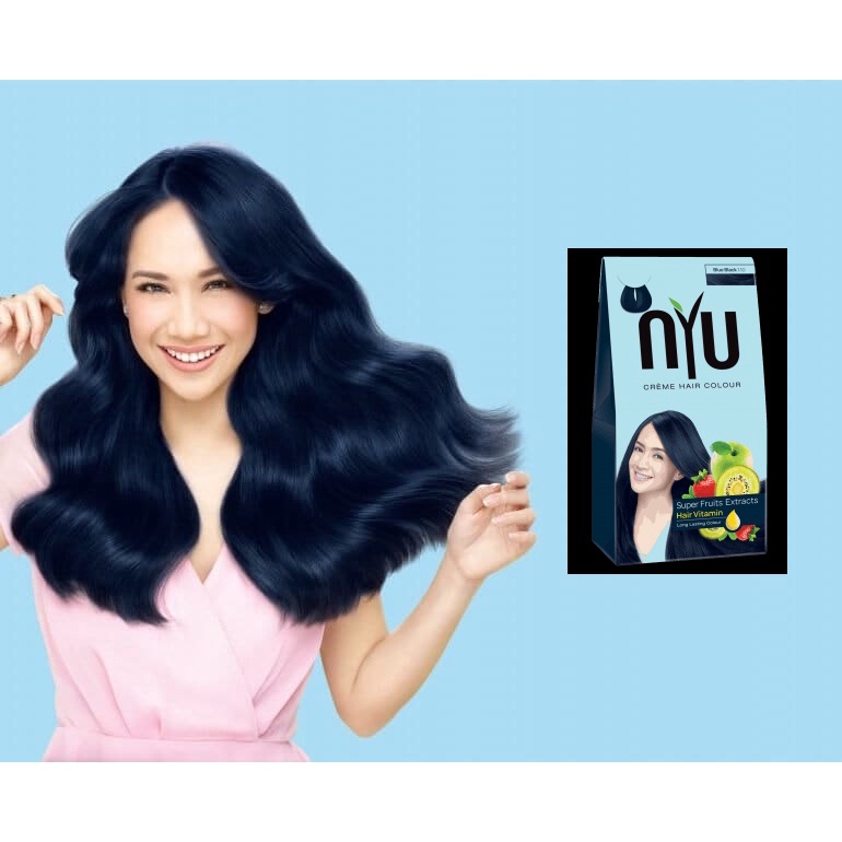 Jual Nyu Hair Color - Blue black | Shopee Indonesia