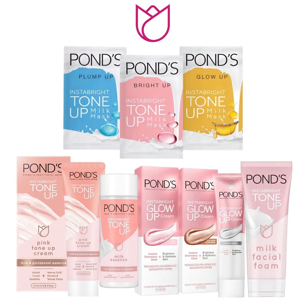 Jual Ponds Instabright Series Glow Up Tone Up Cream Facial Wash