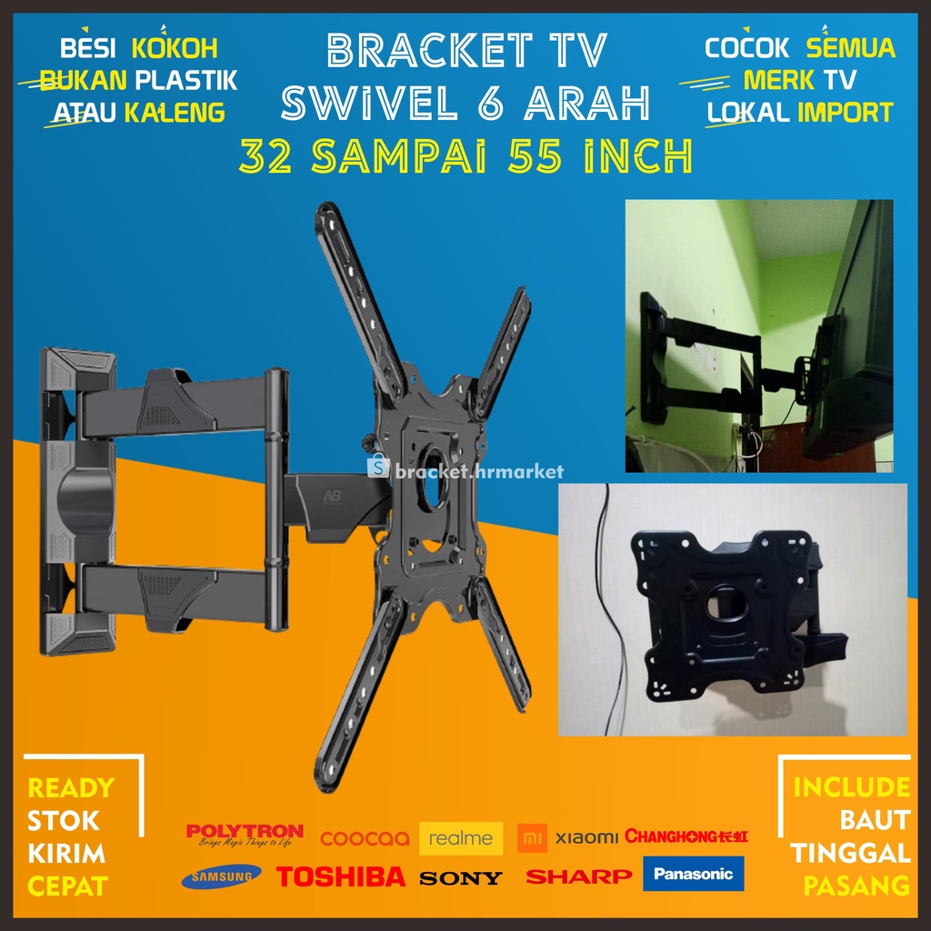 Jual Bracket Tv Led Lcd Inch Dijamin Cocok In Arah Universal