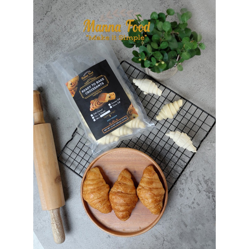 Jual FROZEN BUTTER CROISSANT / Croissant Beku RTB / Ready To Bake Isi ...