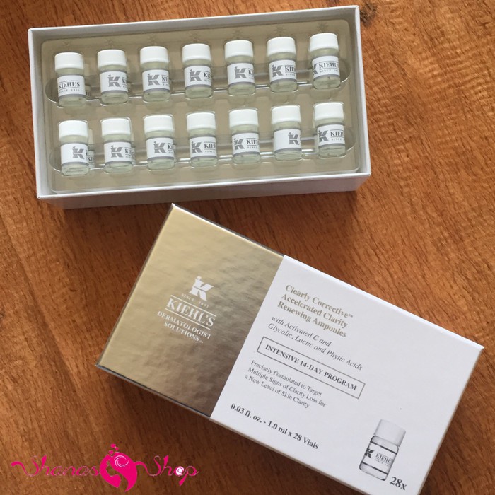 Jual Kiehl's Clearly Corrective Renewing Ampoules (Box) BPOM Shopee Indonesia