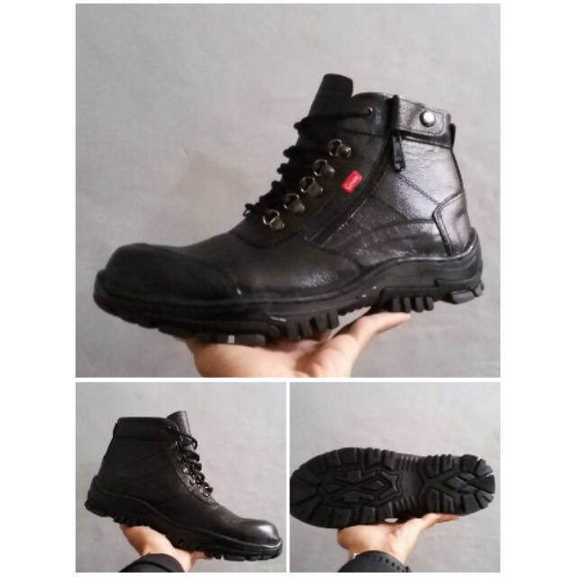 Jual Sepatu Boots Kulit Pria Safety Given Original Shopee Indonesia