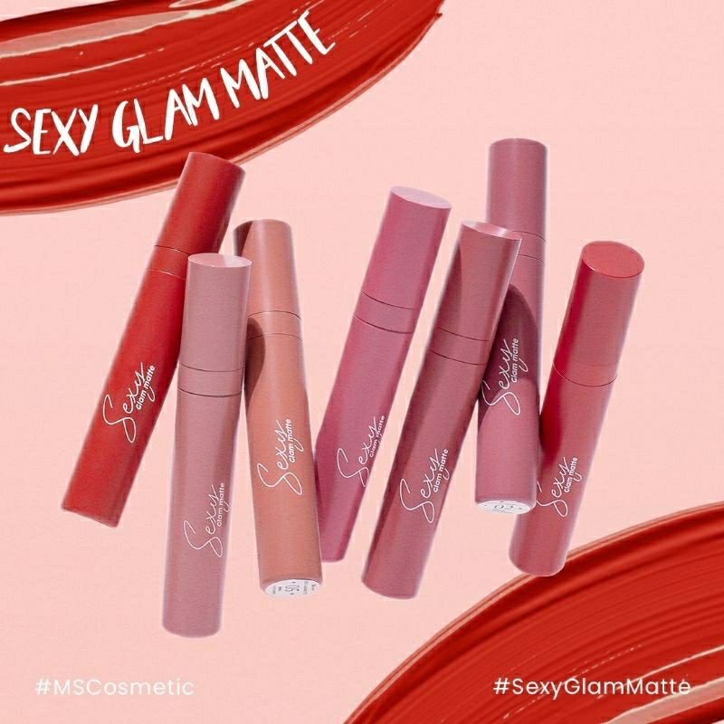 Jual SEXY GLAM MATTE MSGLOW LIPSTIK LIPMATTE MS GLOW | Shopee Indonesia