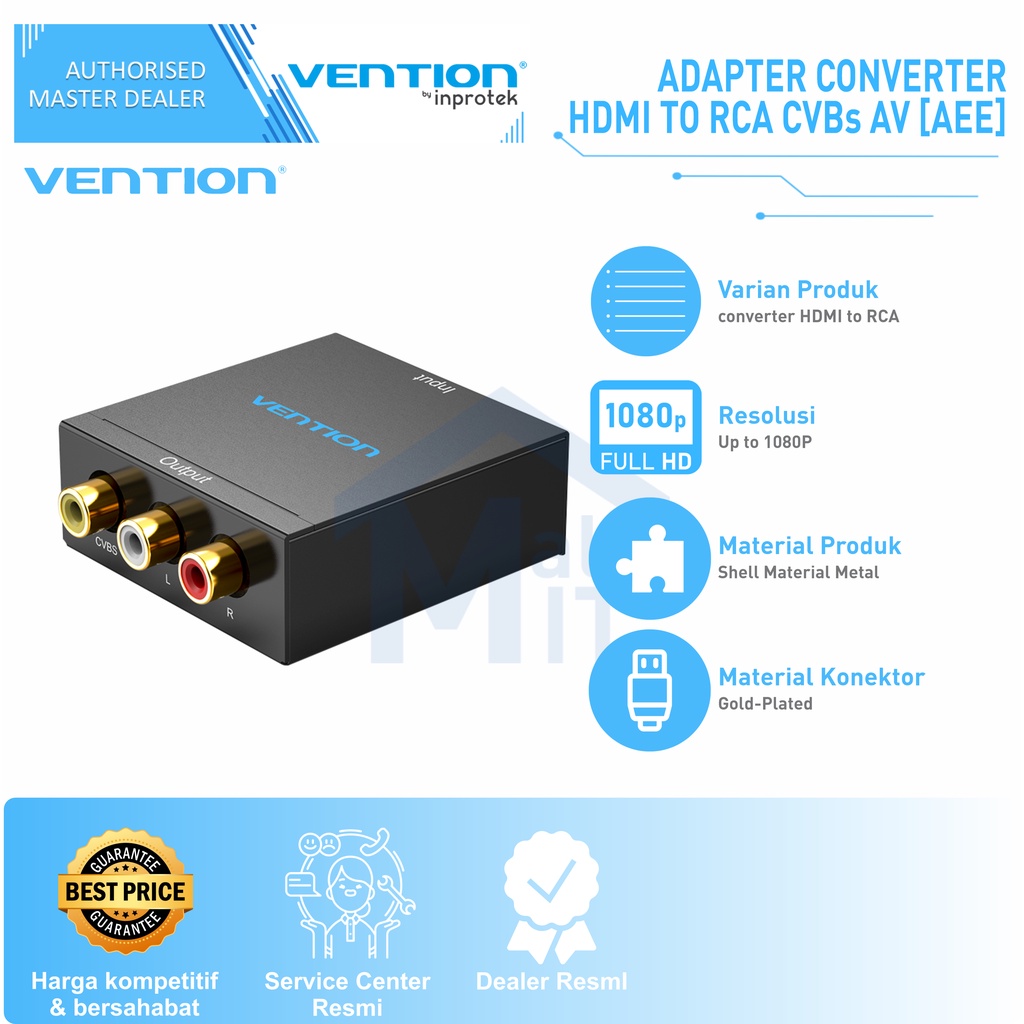 Jual Vention Adapter Converter Hdmi To Rca Av Cvbs For Game Console Aee