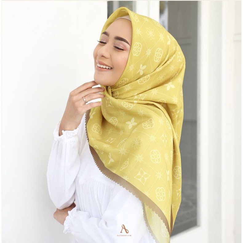 Jual Authentism Monogram Series Hijab Voal Ultrafine Lasercut Series New Ready Stock Shopee 3947