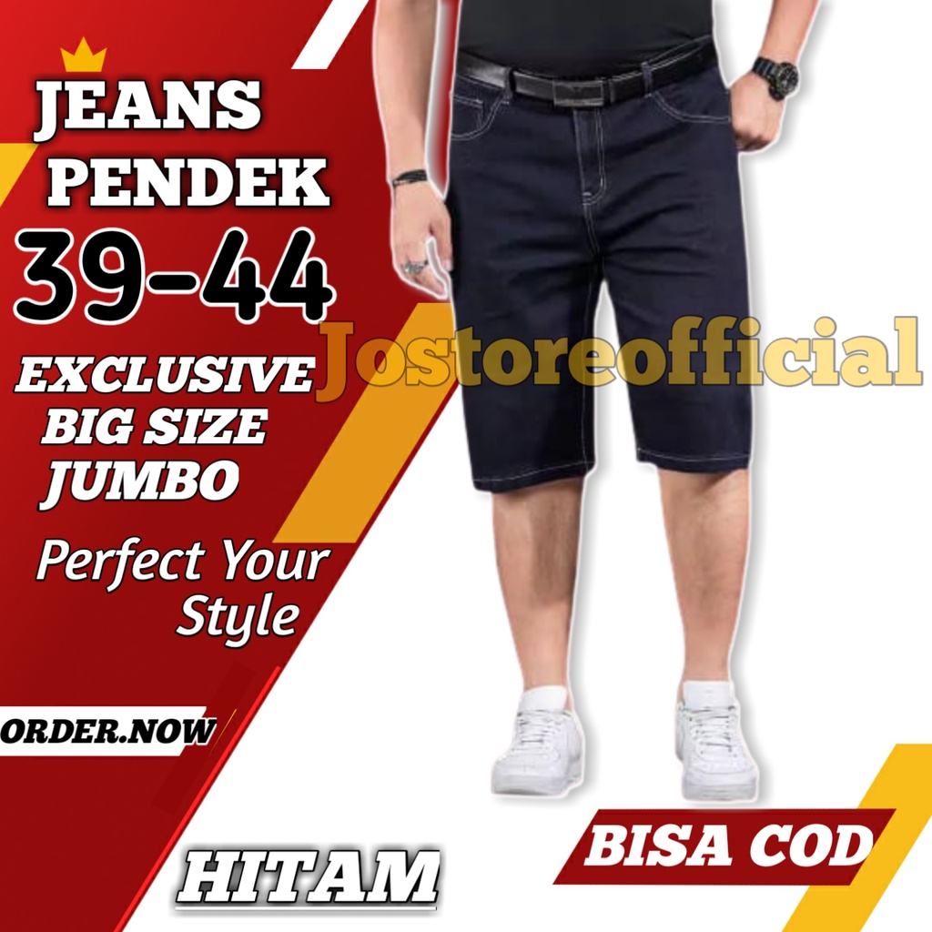 Celana Pendek Pria Jumbo Jeans Pendek Cowok Big Size 39-44 Levis Pendek  Original Distro Premium