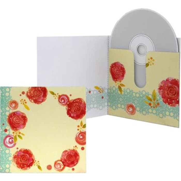 Jual DIY Papercraft Amplop CD/DVD Corak Bunga Merah | Shopee Indonesia