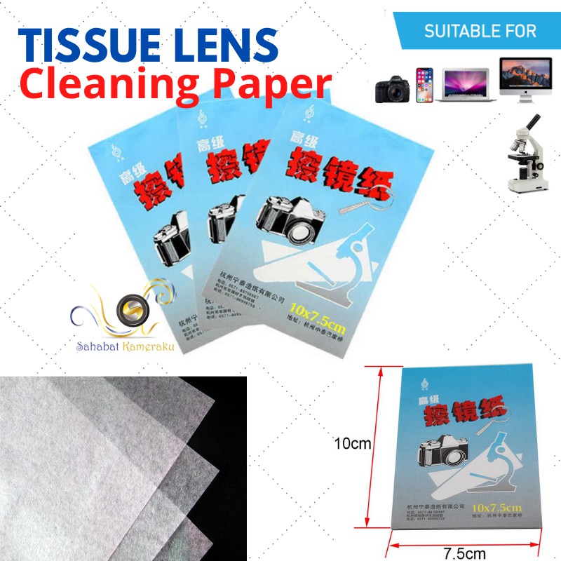 Jual Lens Cleaning Paper Tissue Pack 50 Sheet (Tisu Pembersih Lensa