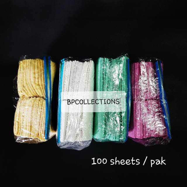 Jual 1 PAK 100 lbr TISSUE NAPKIN TISU SNACK KULINER MAKAN BELAH DUA ...