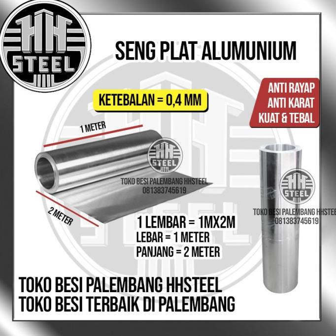 Jual Plat Aluminium 0.4 MM X 1 X 2 Meter - Kota Bandung - Tokobesi Com