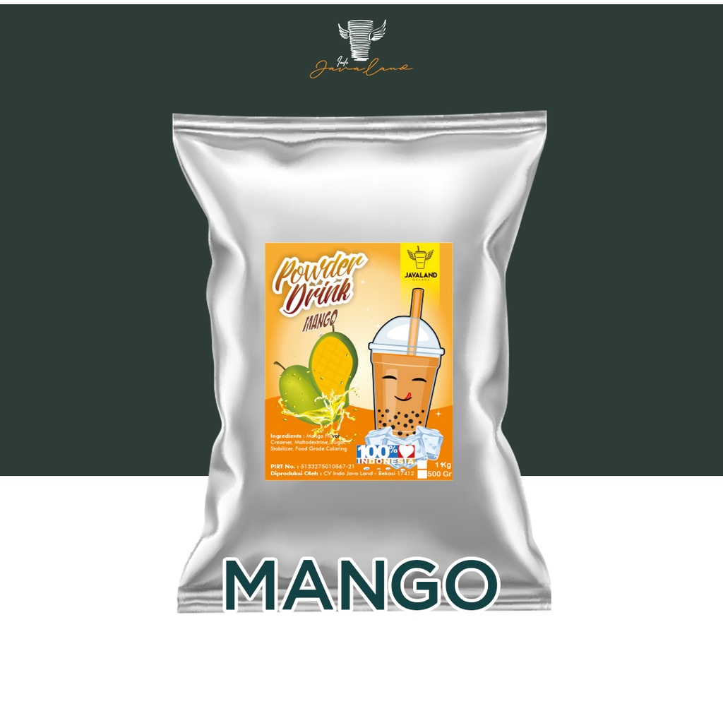 Jual Bubuk Minuman Bubble Powder Drink Rasa Mango 1kg JAVALAND Depok