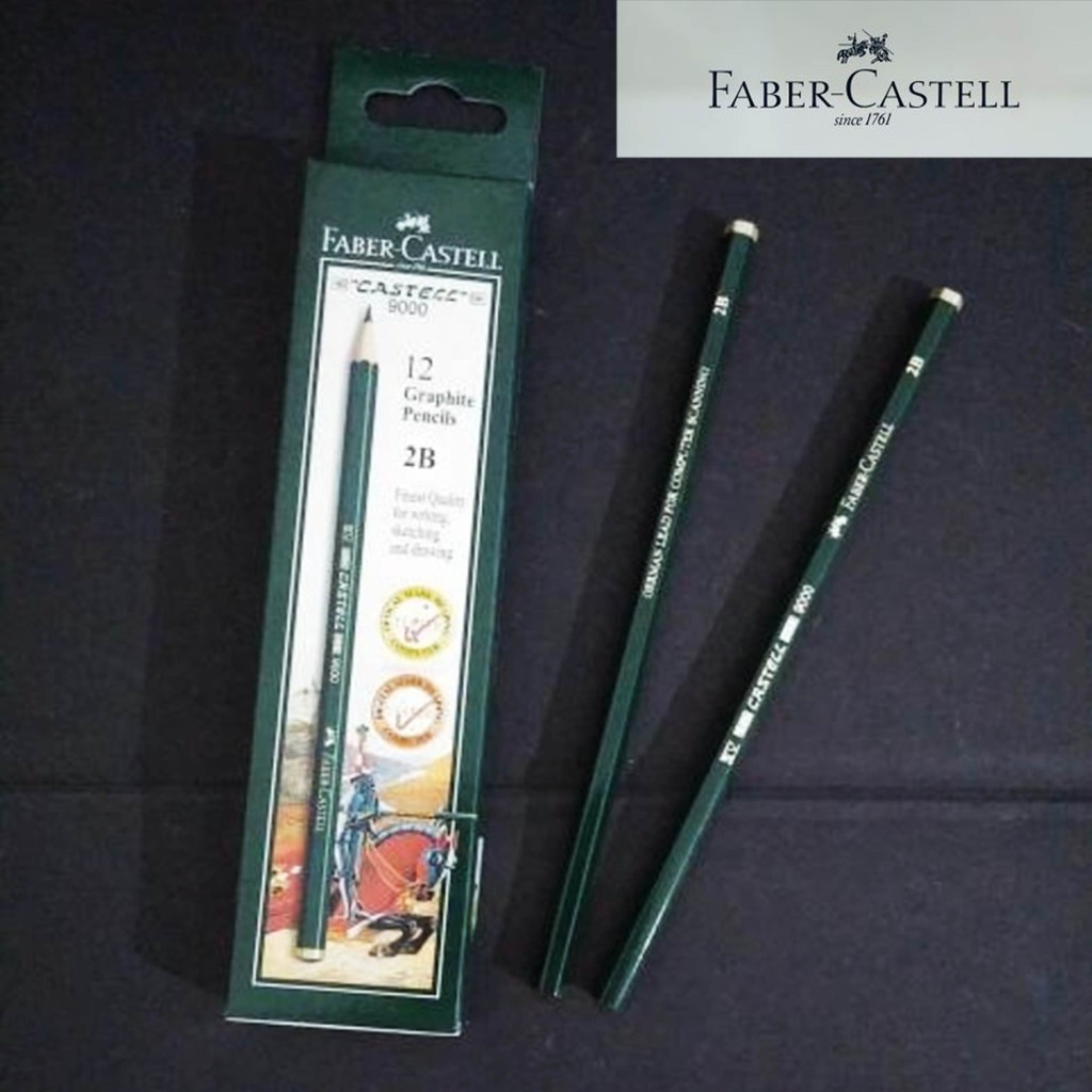 Jual PENSIL FABER CASTELL 2B / PENSIL 2B UNTUK UJIAN / PENSIL KAYU ...