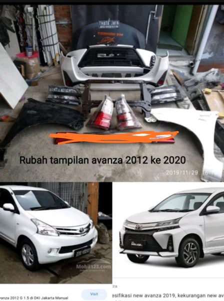 Jual Upgrade all new avanza 2012-2015 ke avanza facelift 2019 2020 2021 ...