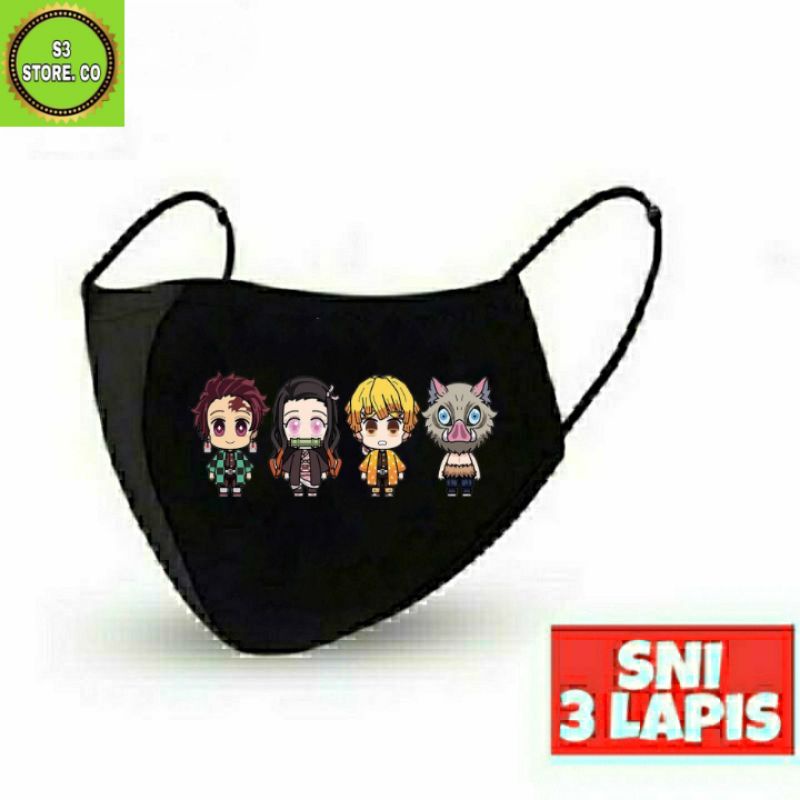 Jual Masker ANIME KIMETSU NO YAIBA DEMON SLAYER CHIBI CUTE manga jepang ...