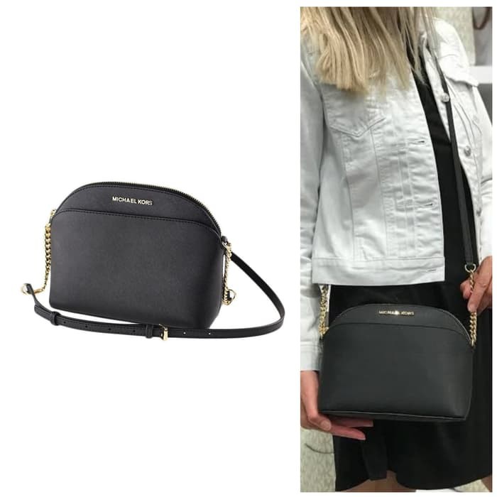 Michael kors black online dome crossbody