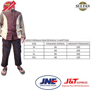 Jual Celana Sirwal Dewasa Cargo Murah Jumbo M L XL XXL Cingkrang Sirwal ...