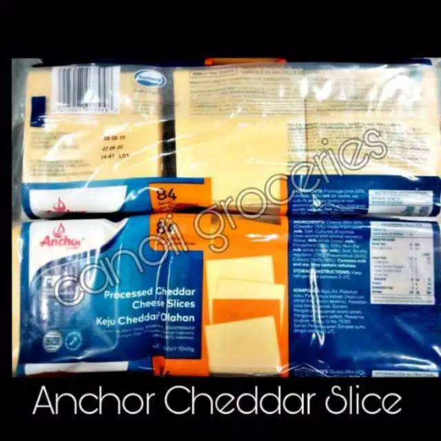 Jual Anchor Cheddar Cheese Slice 84's | Shopee Indonesia