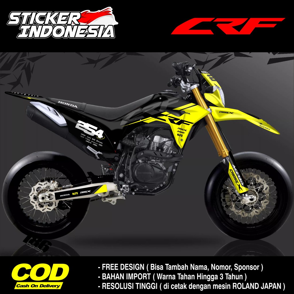 Jual Sticker Decal Crf Striping Full Body Yelow Shopee Indonesia