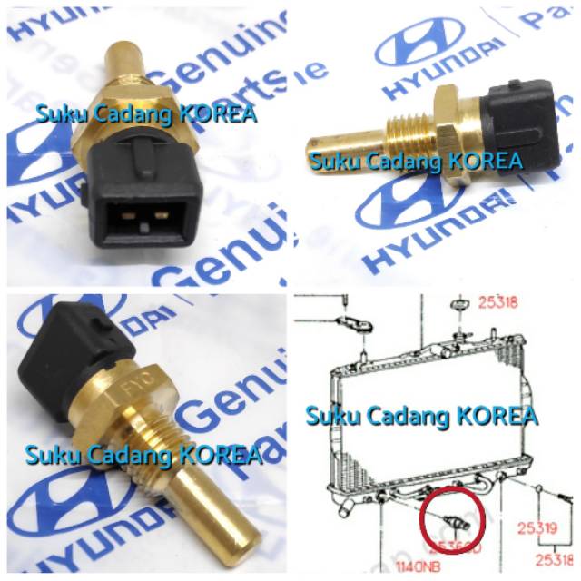 Jual Sensor Water Temp Temperatur Switch Fan Radiator Hyundai Accent ...