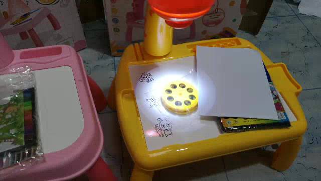 Jual MEJA PROYEKTOR MAINAN ANAK EDUKASI BELAJAR MENGGAMBAR MEWARNAI ...