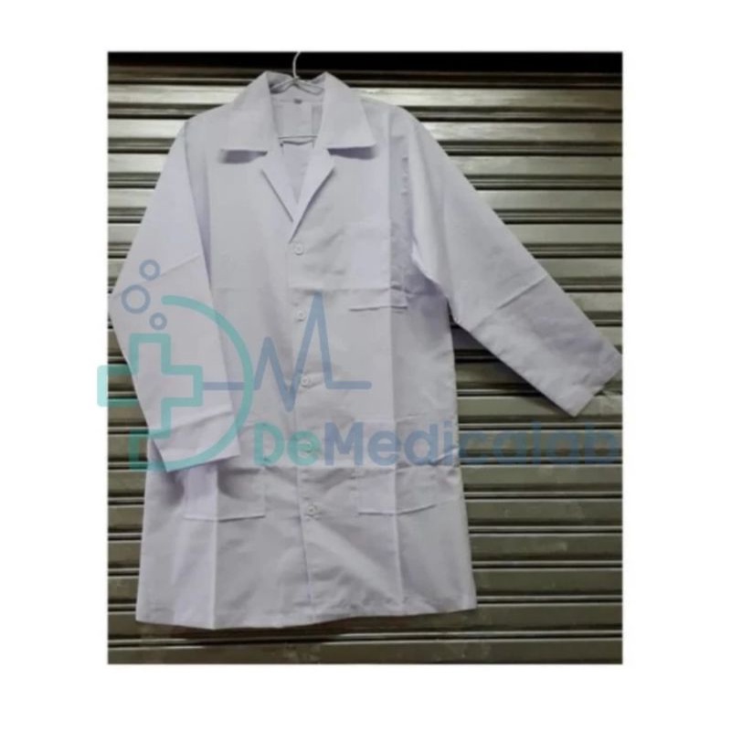 Jual Jas Lab Laboratorium Praktikum Sekolah Industri / Baju Lab Putih ...