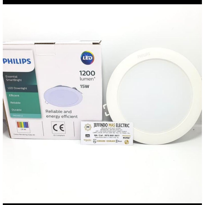 Jual LAMPU PHILIPS LED DOWNLIGHT DN020B G2 15 WATT 15W 15 W BULAT ...