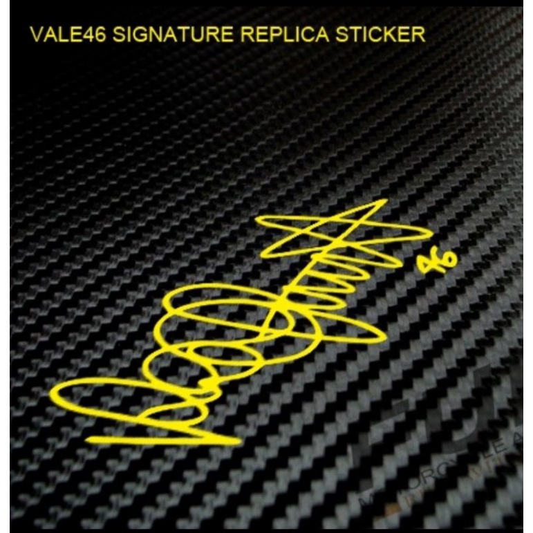 Jual sticker rossi signature tanda tangan | Shopee Indonesia