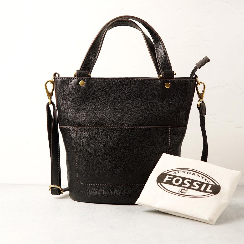 Amelia small cheap bucket bag fossil