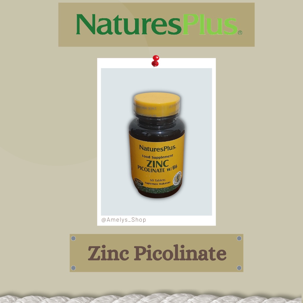 Jual Natures Plus Zinc Picolinate ( 60 tablet ) Shopee Indonesia