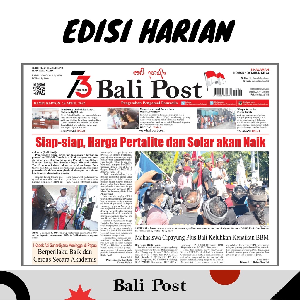 Jual Koran Bali Post Edisi Cetak Harian (Eceran) | Shopee Indonesia