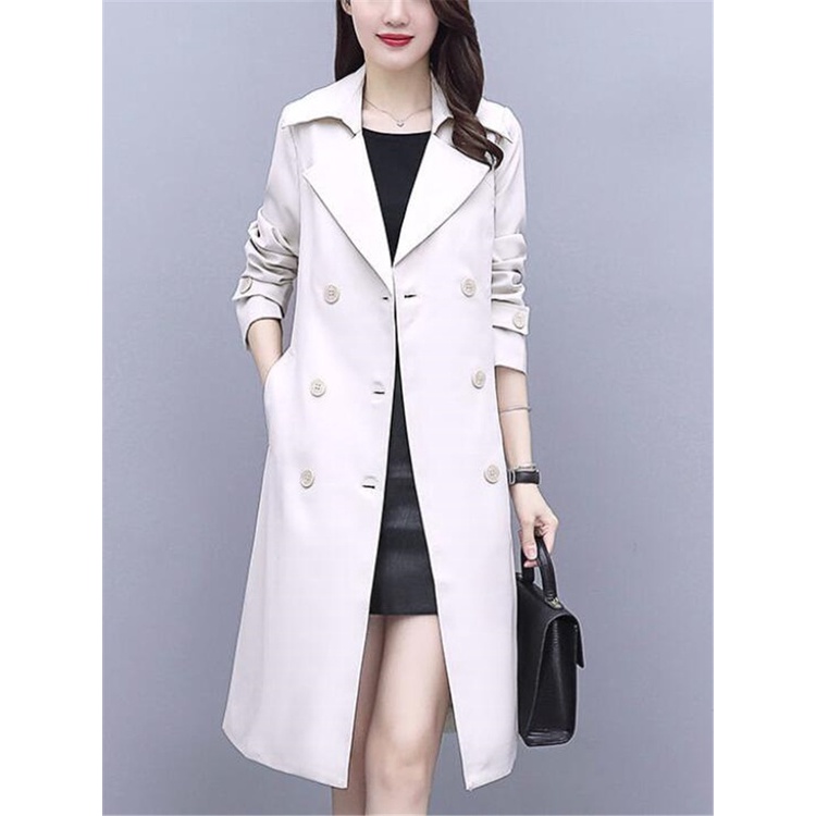 Jual Premium Long Coat Tebal Panjang Wanita Jas Jubah Blazer Wanita