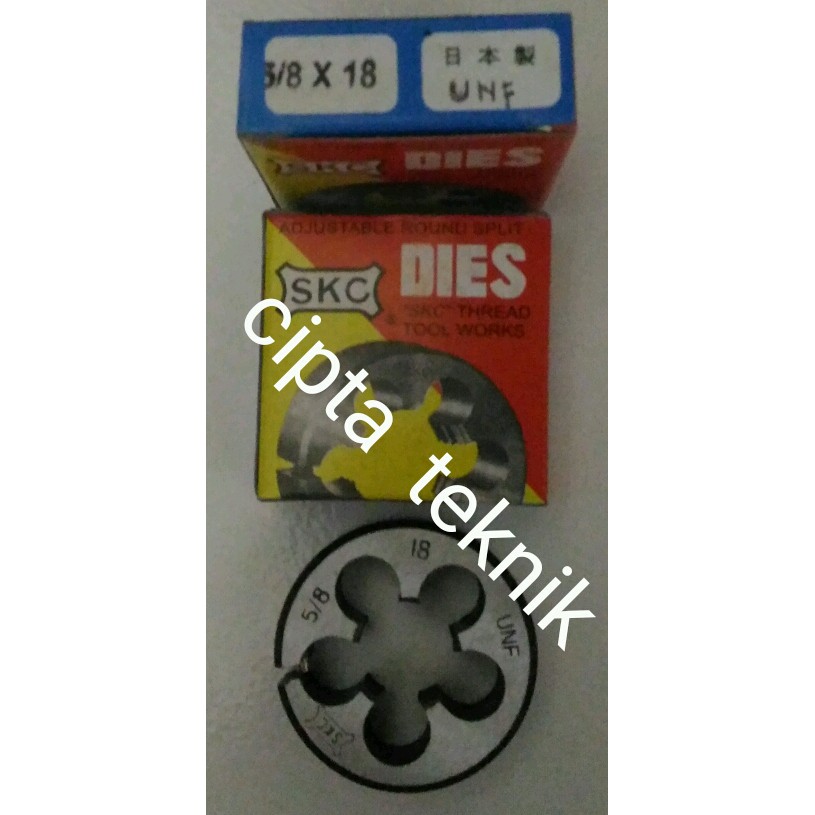 Jual Snei SKC 5/8 inchi x 18 UNF Round Dies SKC 5/8inchi x 18UNF Senei ...