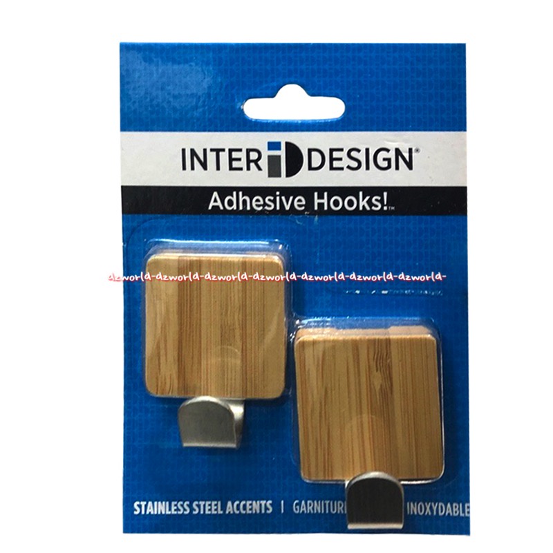 Jual Inter design Idesign Adhesive Hooks 2pcs Crochet Adhesifs Hooks