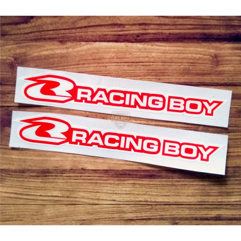Jual Stiker racing boy stiker shock depan stiker cutting | Shopee Indonesia