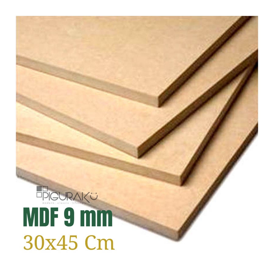Jual MDF 9 mm Ukuran 30x45 Cm / Kayu MDF / Papan Kayu MDF Shopee Indonesia