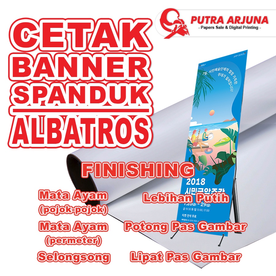 Jual Cetak Spanduk Banner Murah Albatros Gsm Shopee Indonesia