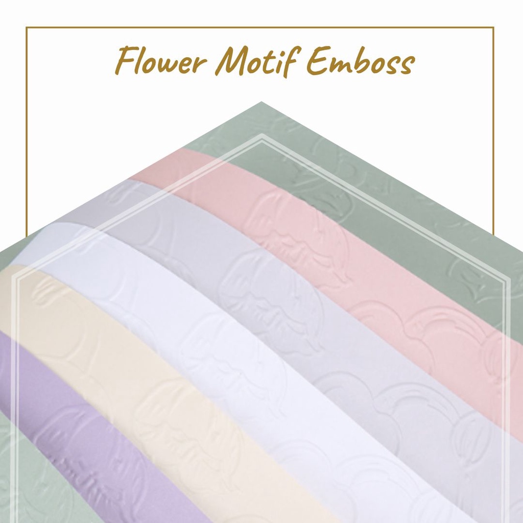 Jual FLOWER MOTIF EMBOSS PAPER / CELLOPHANE (KERTAS KADO / KERTAS BUKET ...