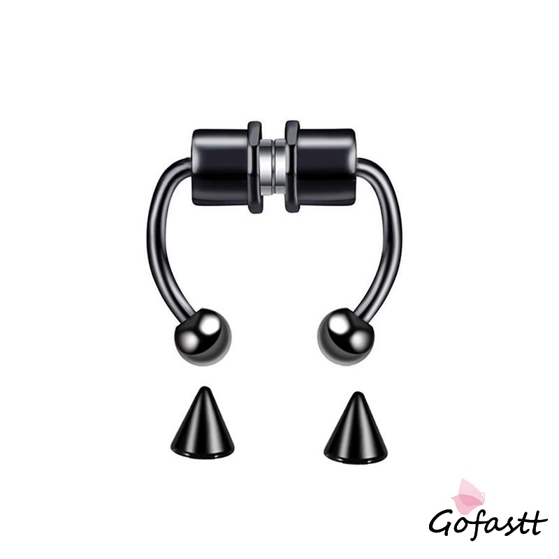 Jual 1 Pc Cincin Hidung Palsu Bentuk U Bahan Stainless Steel Tindik ...