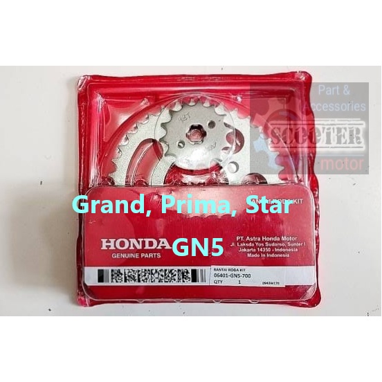 Jual Gear set Rantai Roda Kit (Drive Chain Kit) GN5 -Grand Prima Star ...