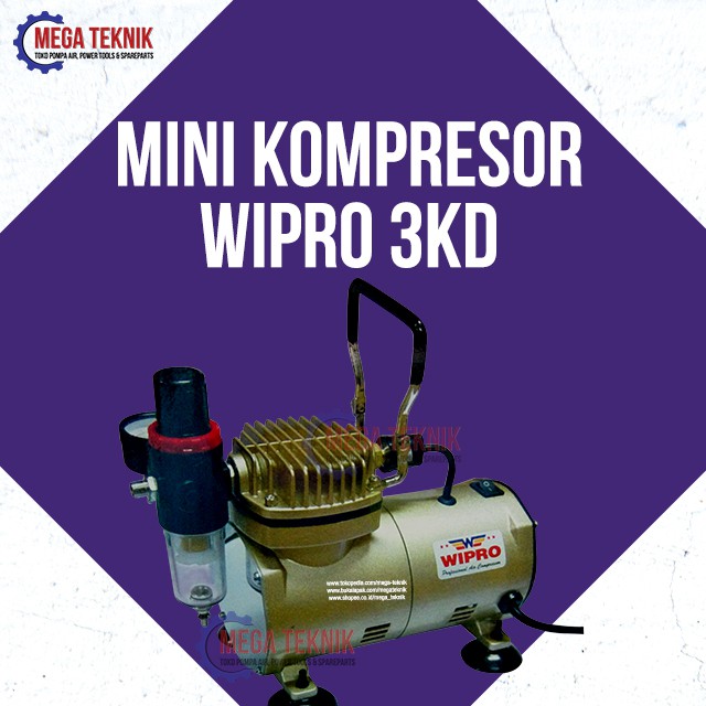 Jual Kompresor Mini Set Air Mini Compressor Wipro 3 KD 3KD | Shopee ...