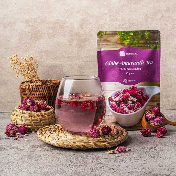 Jual Herbaleo Globe Amaranth Tea Teh Bunga Kancing 20gr Shopee